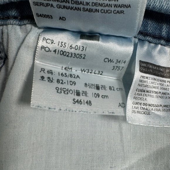 Levis 515 Bootcut Jeans Womens Size 14 Light Blue High Rise - Picture 8 of 15